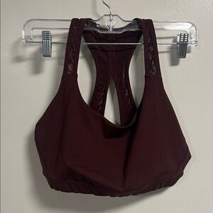 Athleta Deep Burgundy Sports Bra Medium